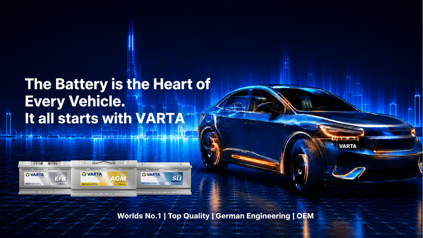 varta agm efb sli batteries wajid sons pakistan